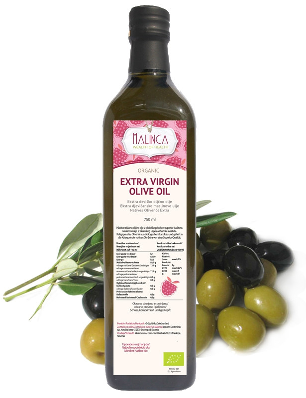 Ekstra deviško oljčno olje iz ekološke pridelave 750 ml