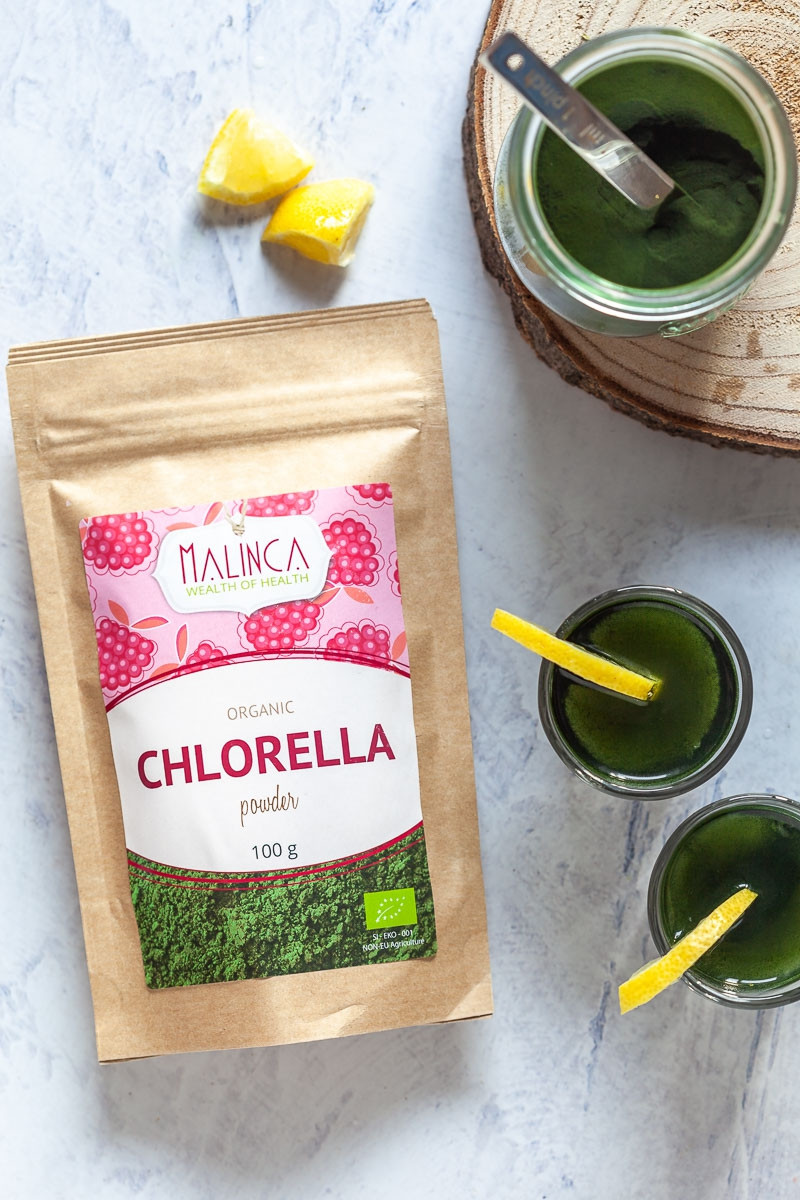 Klorela / chlorella v prahu iz ekološke pridelave 100g