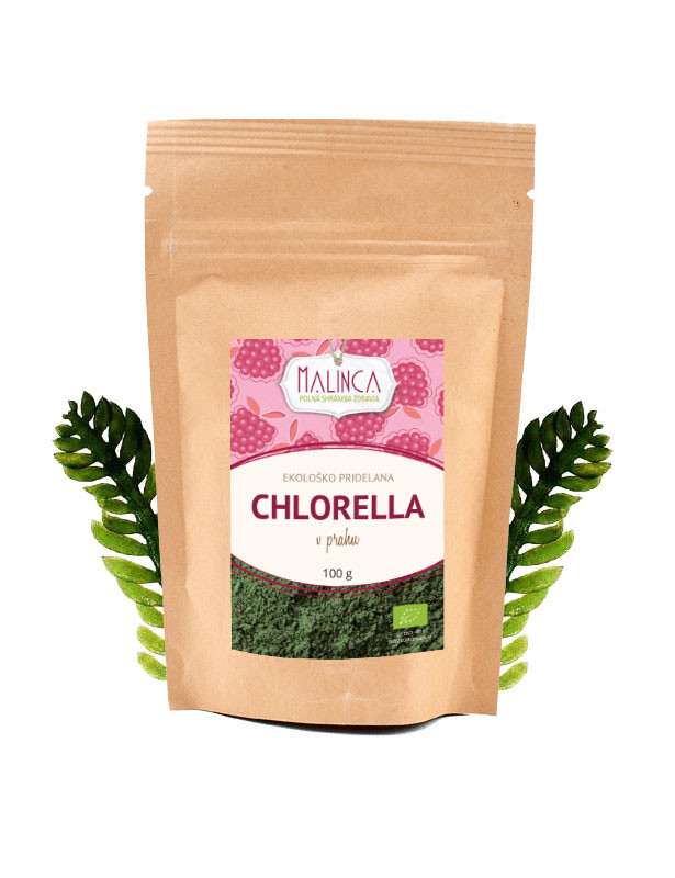 Chlorella v prahu iz ekološke pridelave 100g