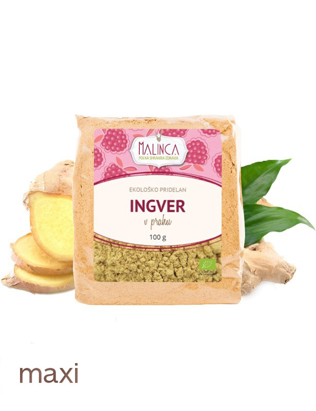 Ingver v prahu iz ekološke pridelave 100g