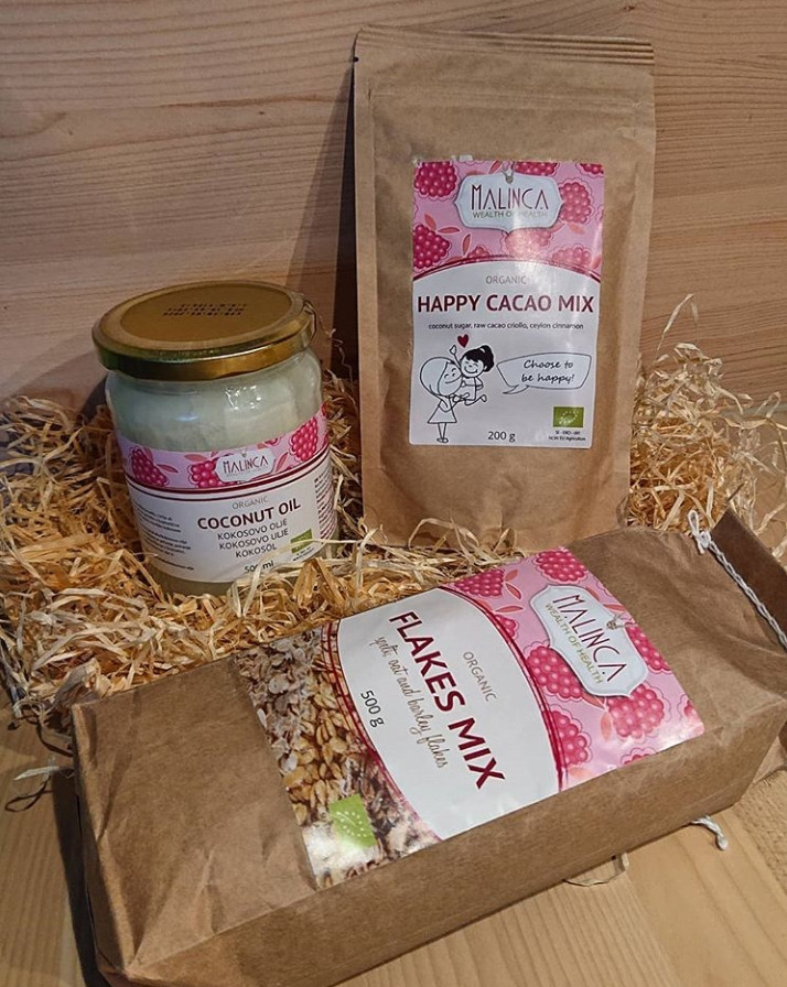 Slike strank, Kokosovo olje, happy cacao mix, miks kosmičev