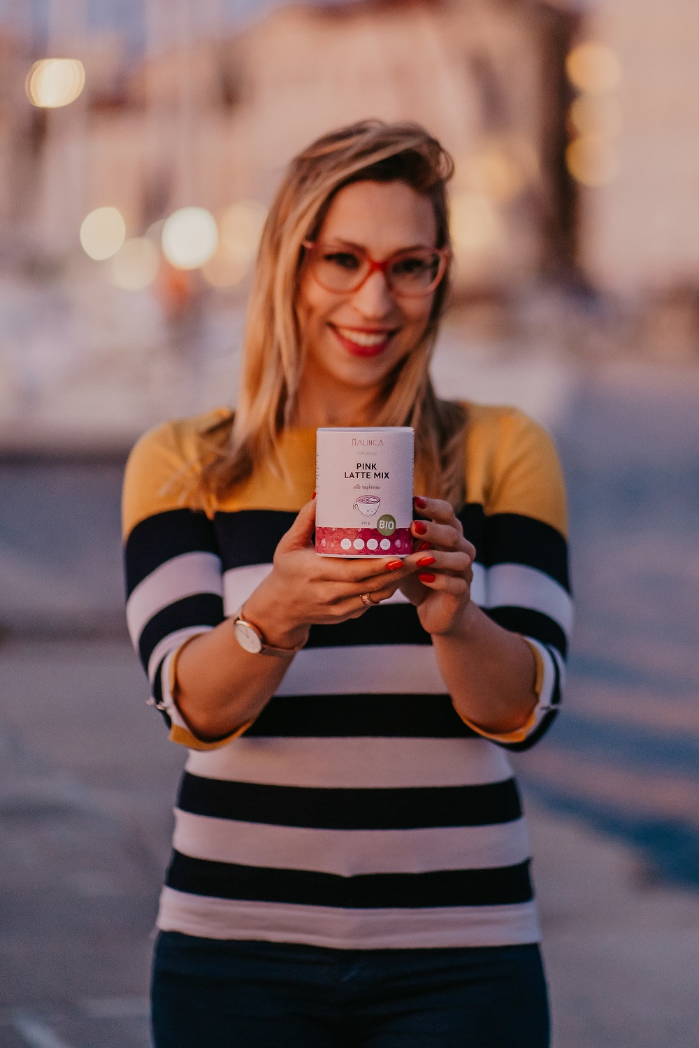 Pink latte mix in Malinca Nastja
