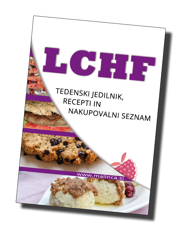 Priročnik LCHF s tedenskim jedilnikom in recepti 