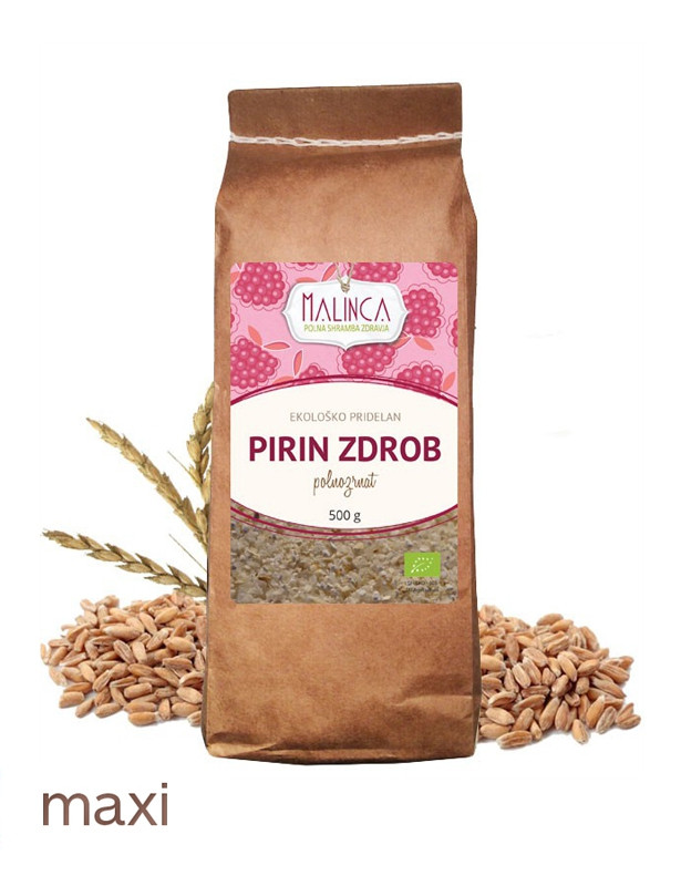 Pirin polnozrnat zdrob iz ekološke pridelave 500g 