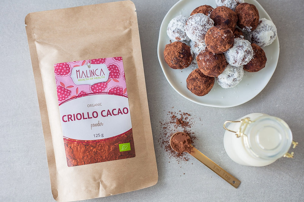 Kakao criollo u prahu iz ekološkog uzgoja 125g