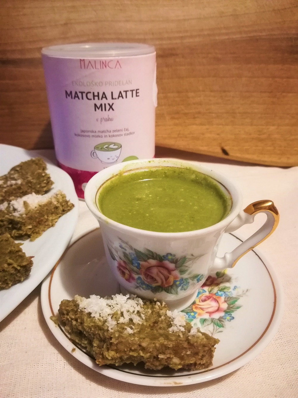 Matcha latte cookies