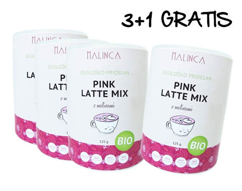 Pink latte mix 3+1 gratis