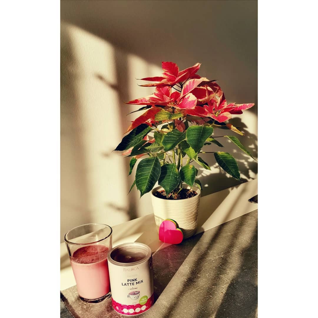 Pink latte mix