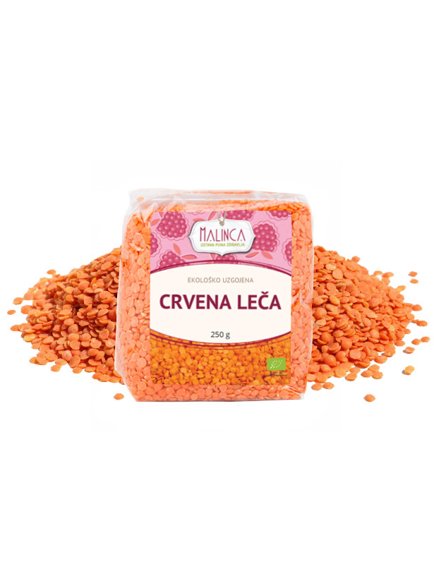 Crvena leća iz eklološkog uzgoja 250g