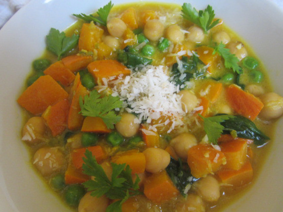 Kokosov curry s bundevom