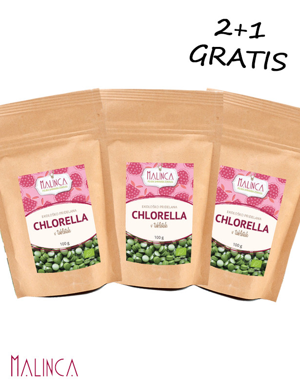 Chlorella v tabletah 100g 2+1 gratis
