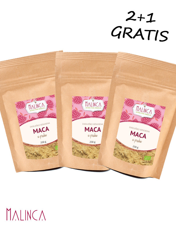 Maca Pulver aus ökologischem Landbau 200 g 2+1 Grati