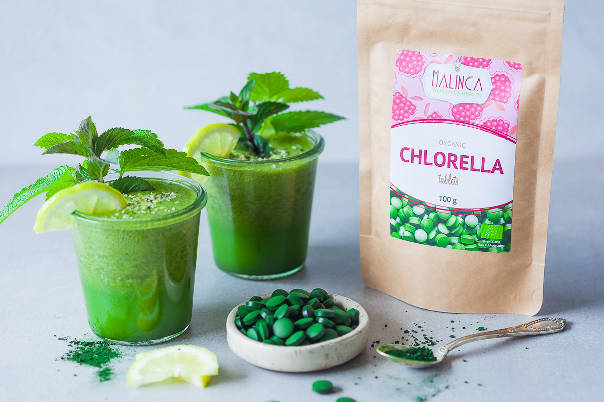 Chlorella Tabletten aus ökologischem Landbau 