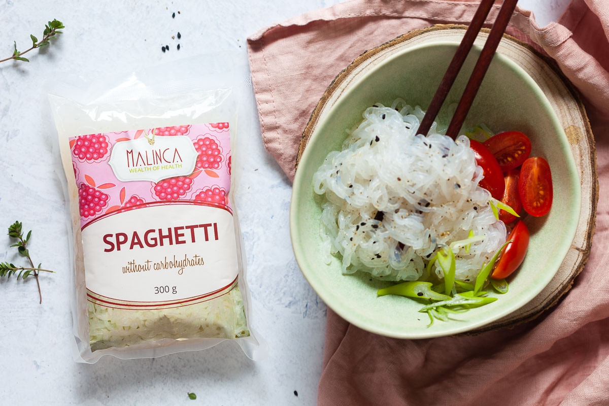 Spagetthi ohne Kohlenhydrate 