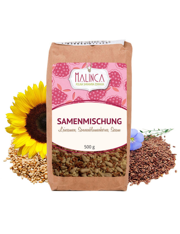 Samenmischung (Leinsamen, Sonnenblumenkerne, Sesam) 500g
