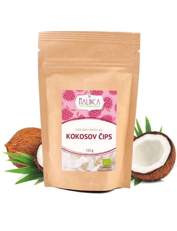 Raw Coconut Chips Organic 125g