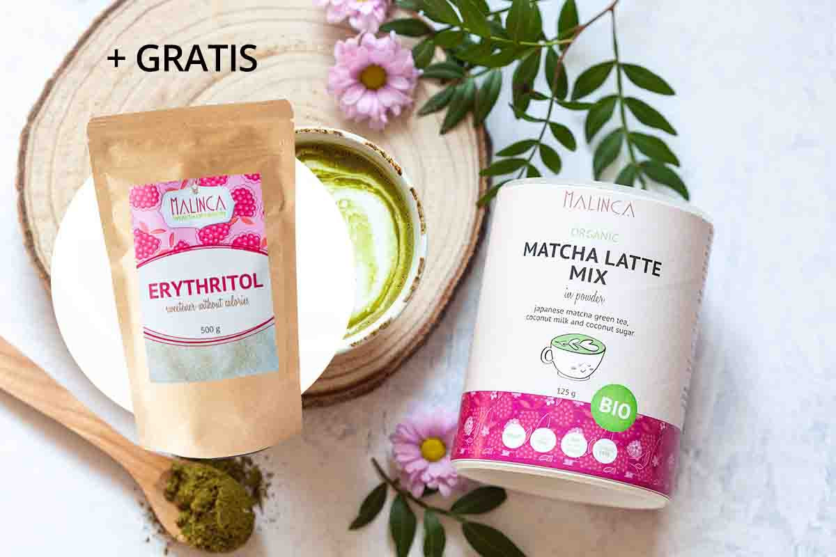 Matcha latte mix + eritritol gratis