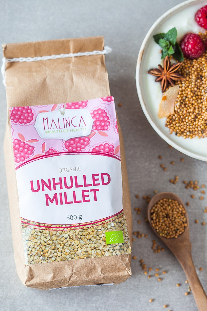 Unhulled Millet Organic 500g