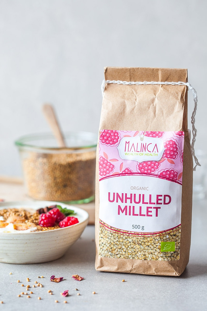 Unhulled Millet Organic 500g