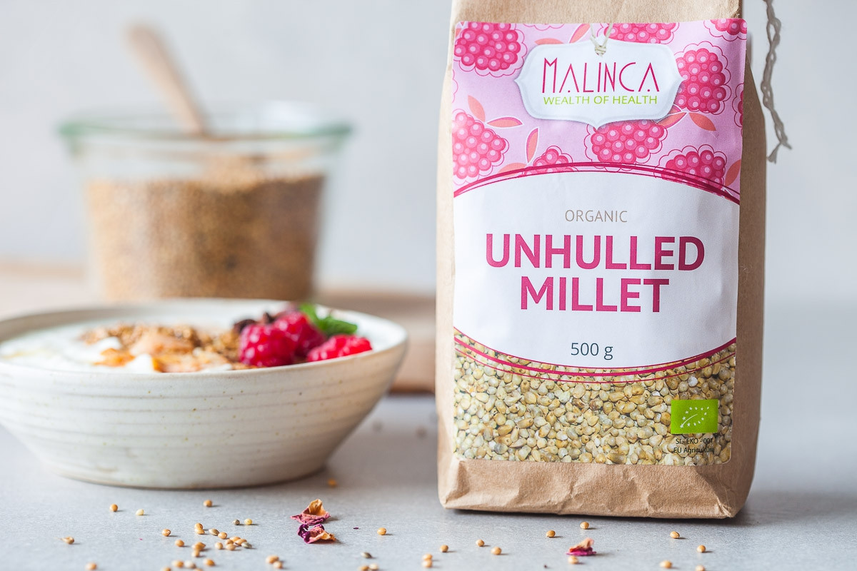 Unhulled Millet Organic 500g