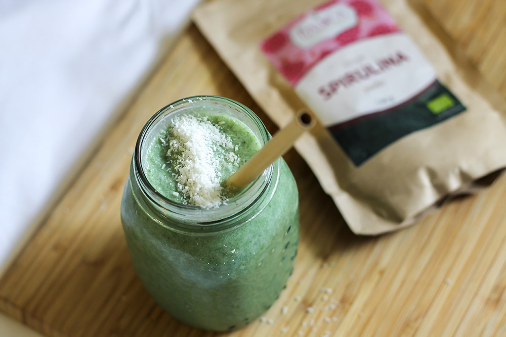 Spirulinin smoothie 