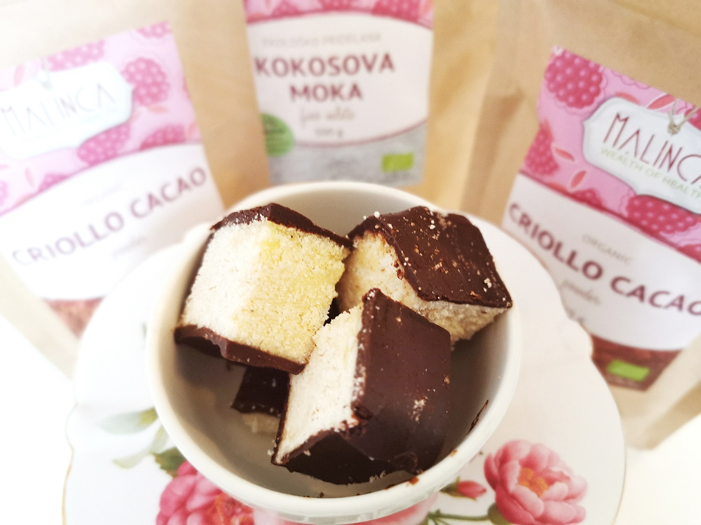 Kokosove kocke s čokoladom