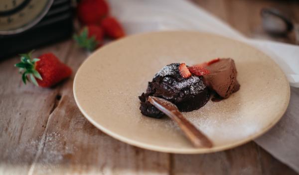 Veganska lava cake