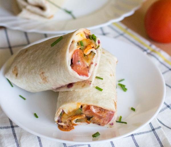 Vegetarijanski pekoči wrap 