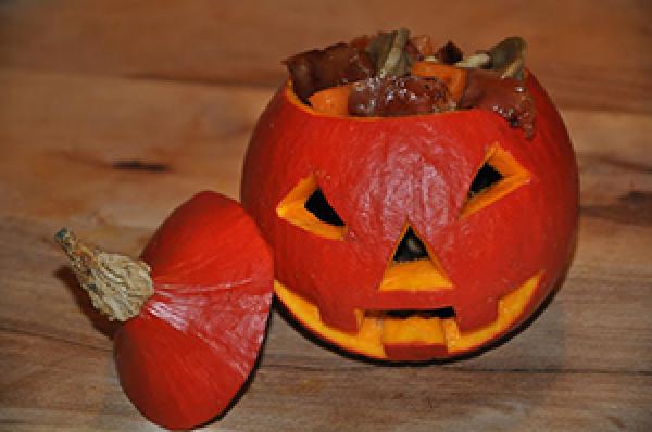 Tortellini zu Halloween